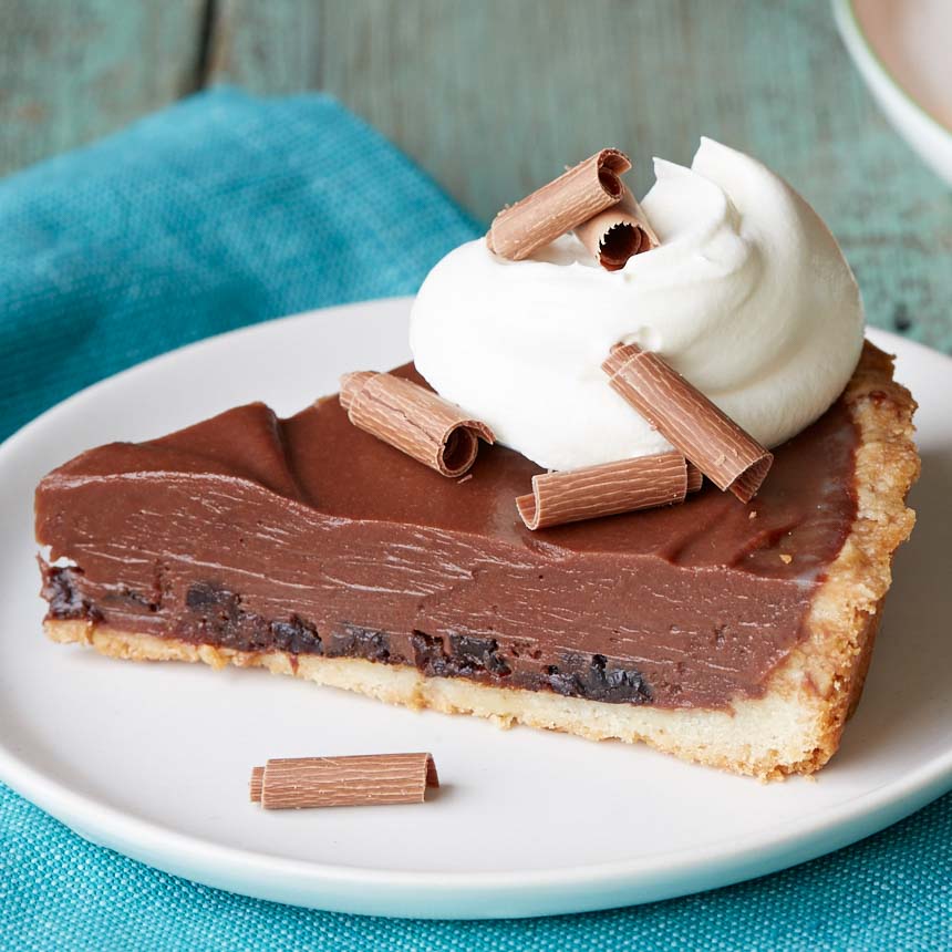 Chocolate Prune Tart with Walnut Cookie Crust