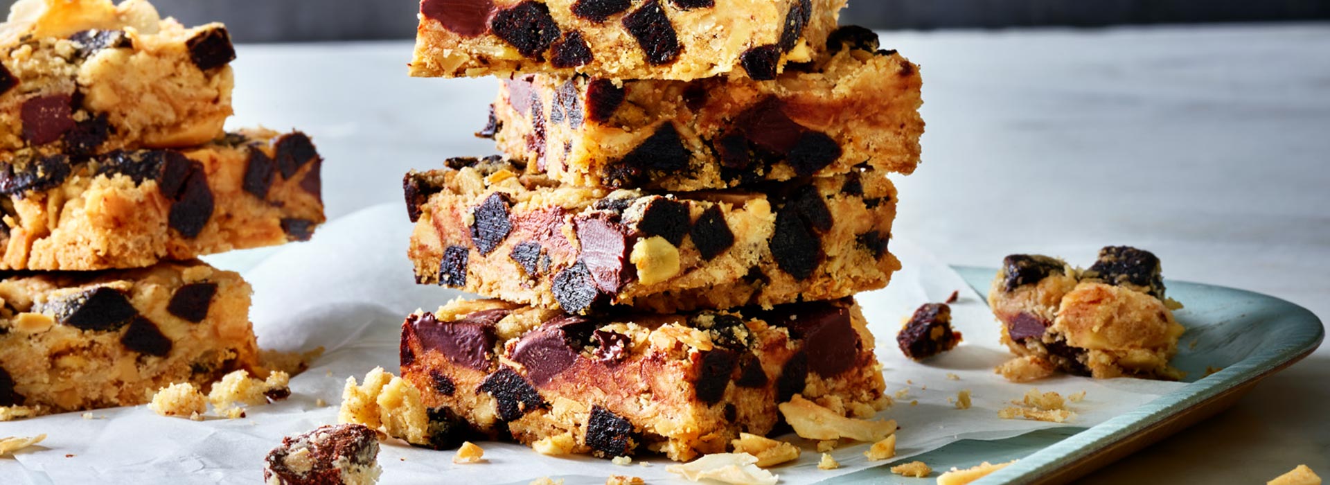 Coconut Chocolate Prune Squares 1