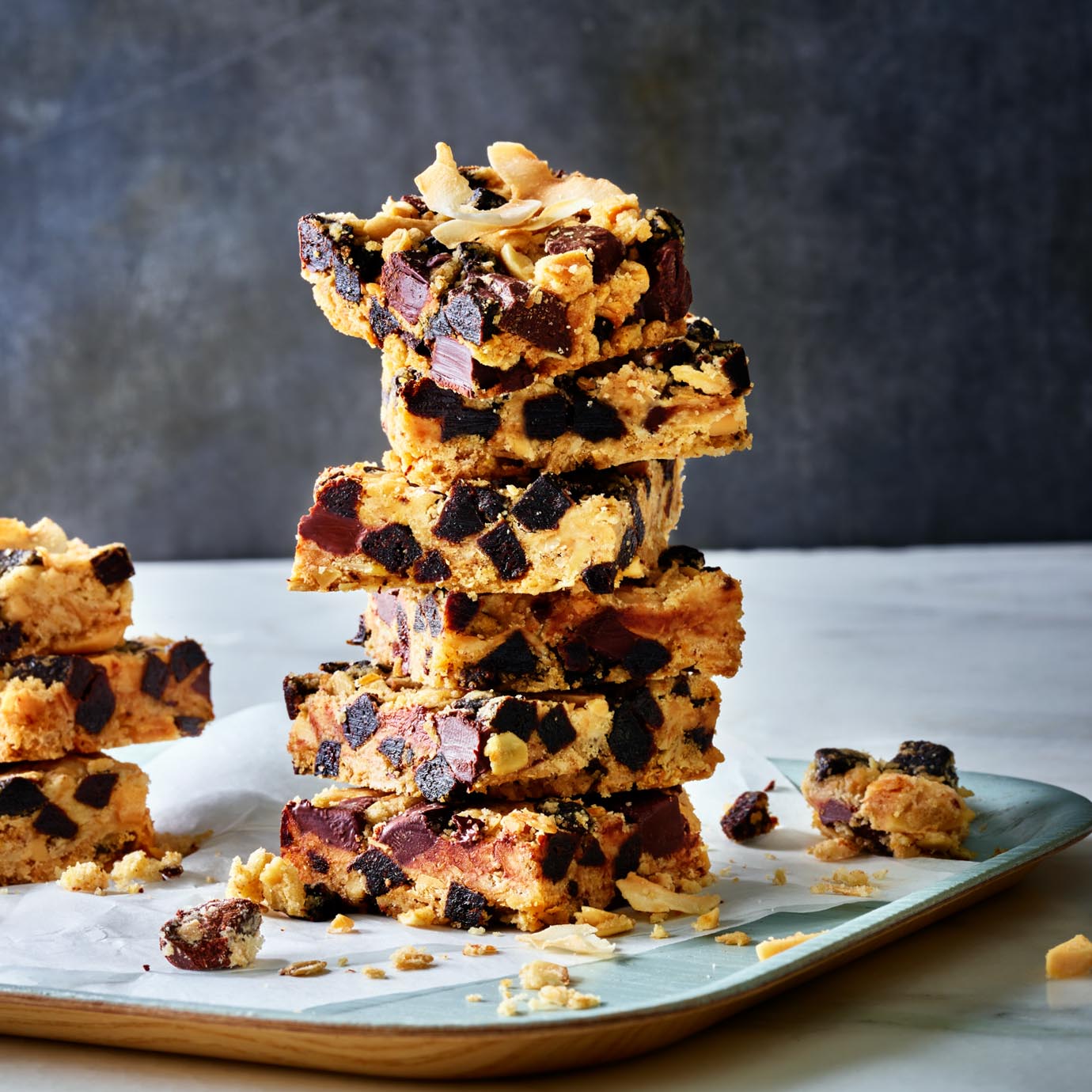 Coconut Chocolate Prune Squares 1