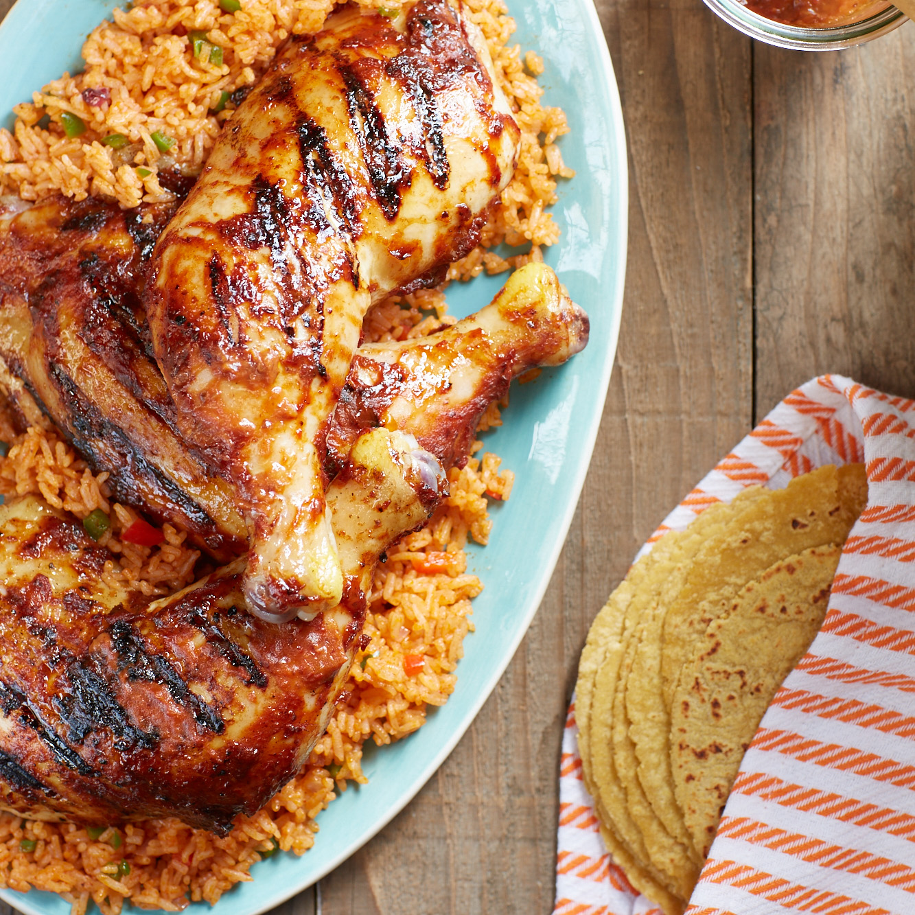 Grilled Chicken with Chipotle Barbecue Sauce