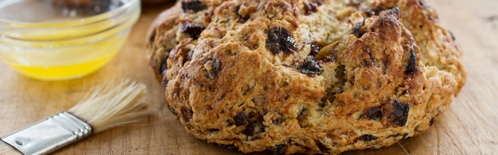 Irish Soda Bread is even better when you mix in Tea-Soaked Prunes for a sweet, complex flavor