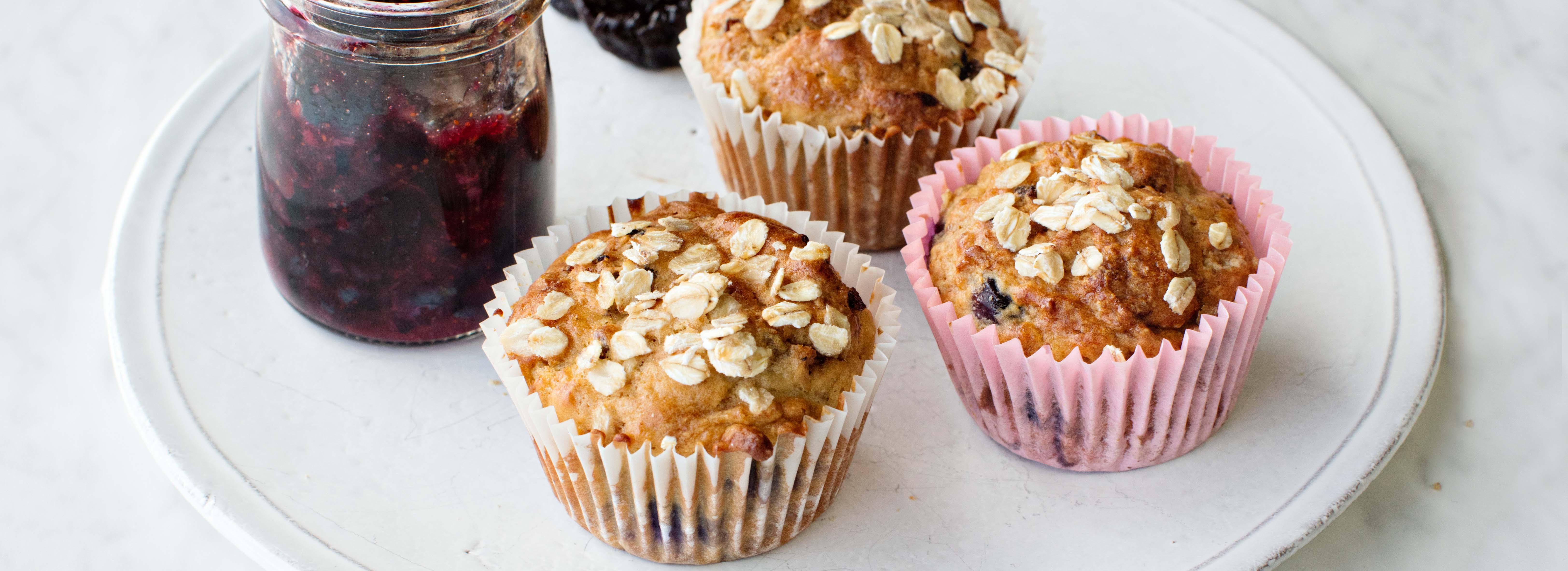 Because prunes provide a greater depth of sweetness, these muffins have less sugar. Yogurt lightens the crumb and provides a small amount of tanginess.