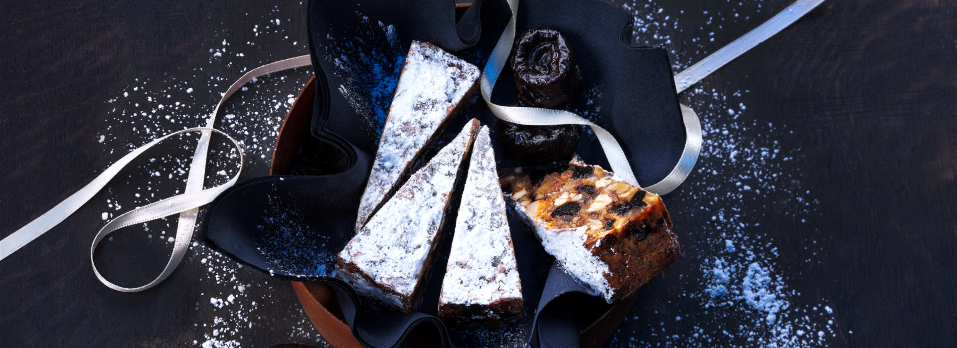 This sumptuous Italian winter recipe is packed with fruits and nuts and is sure to add to your baking repertoire. Panforte can be served at the end of a meal with tea or coffee or packaged for the holiday gift-giving season.