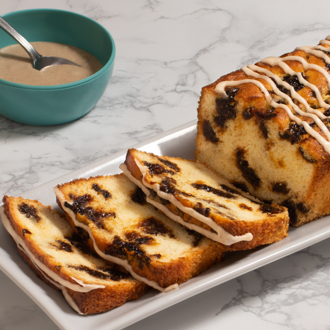 Prune Cinnamon Swirl Quickbread