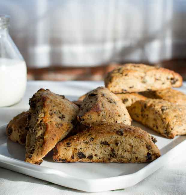 The additions of prunes and dried plum powder impart richness and caramelization while orange juice and zest give bright accents to this classic breakfast scone.