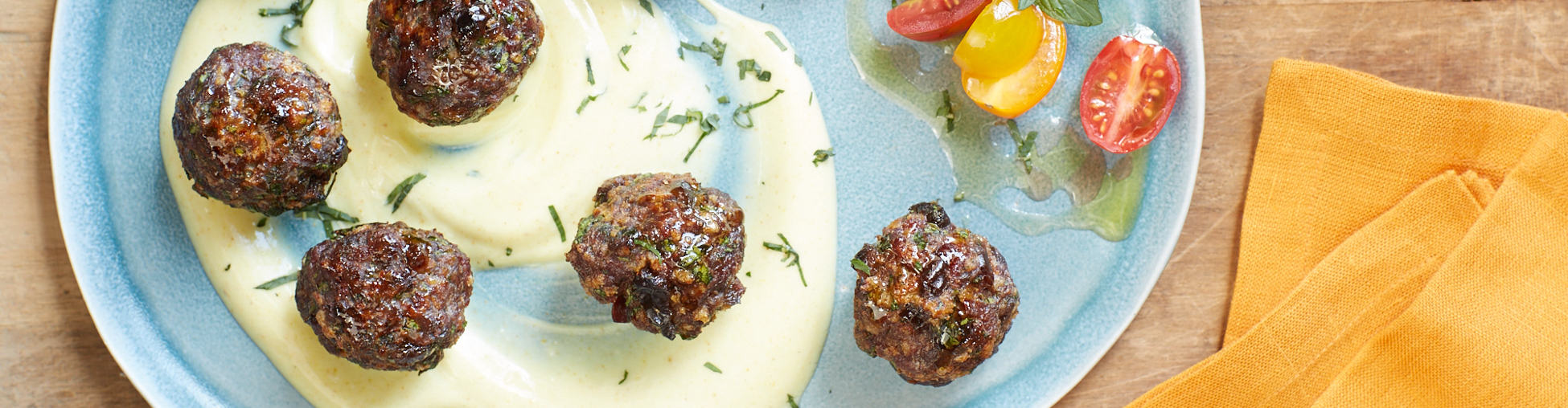 The sweetness of prunes balances out the savory flavors of cumin and garlic in these bite-sized meatballs. Serve them in wraps and sandwiches.