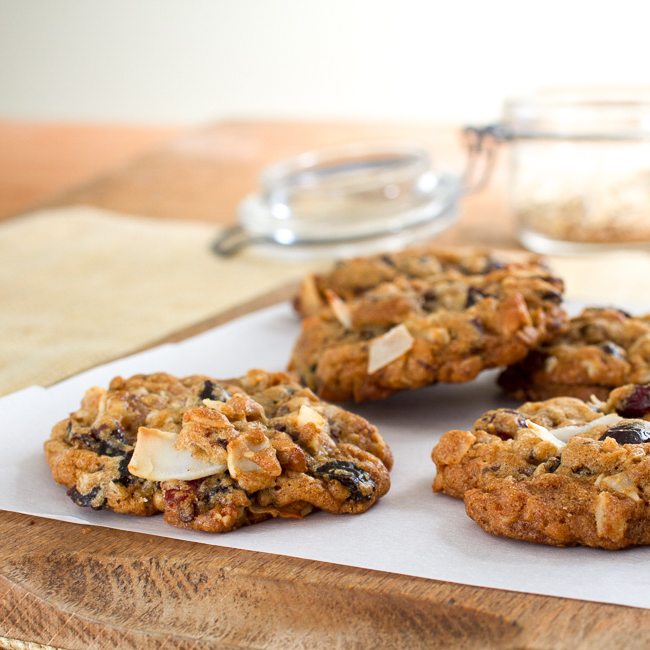 Oatmeal Coconut Trail Cookies