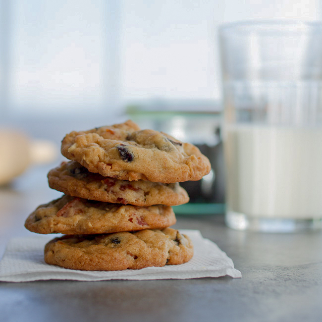 Prunes draw out the natural sweetness in these apricot-almond cookies, a sophisticated take on classic dried fruit-and-nut cookies.