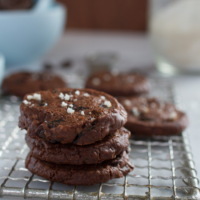 Salted Chocolate Prune Shortbread