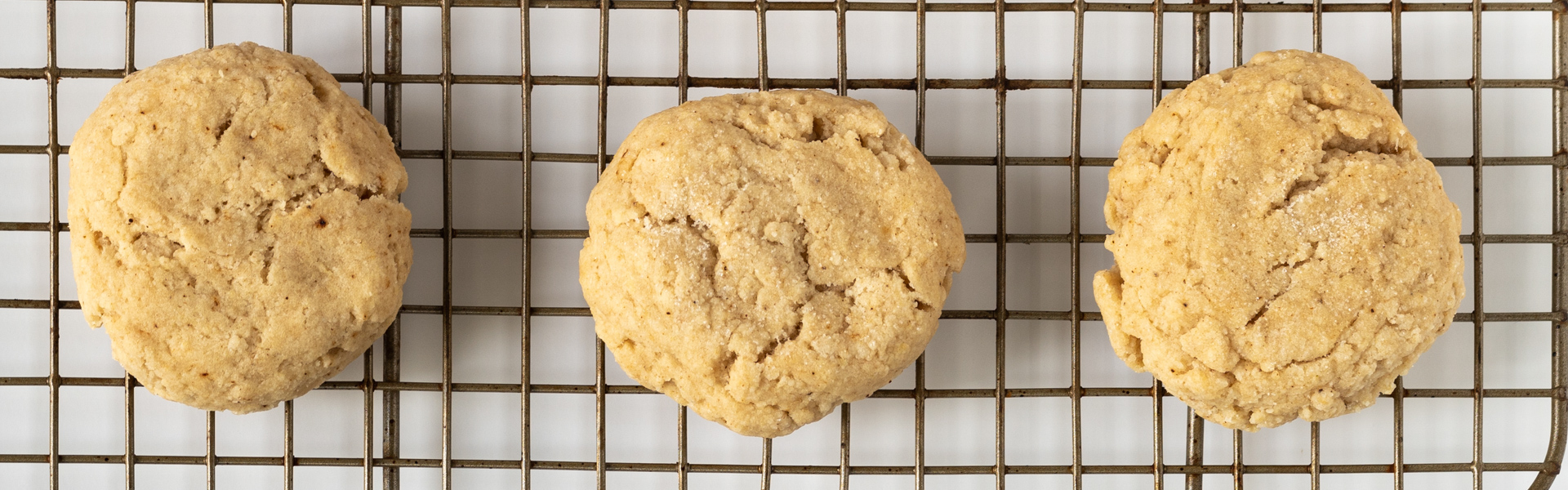 Vegan cinnamon sugar cookies made with plum juice concentrate to lower sugar