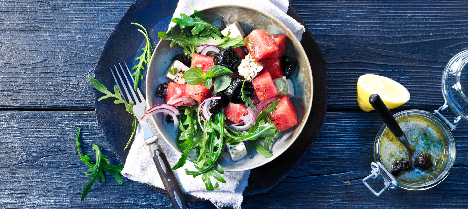 weet, juicy watermelon with salty, tangy feta makes for a perfect salad. For added texture and mild sweetness, add in a handful of Diced Prunes.