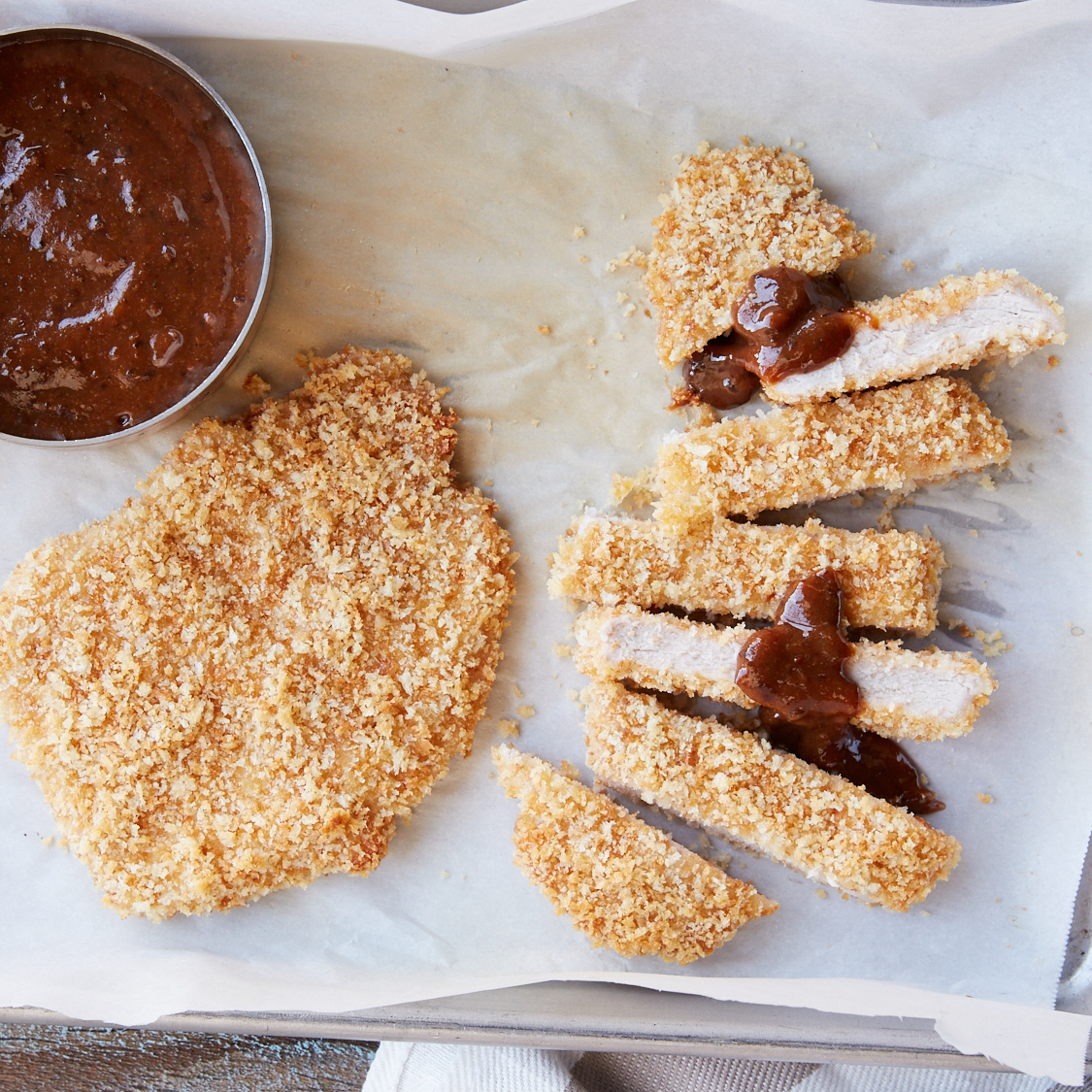 Crispy Baked Pork Cutlets with Homemade Tonkatsu Sauce