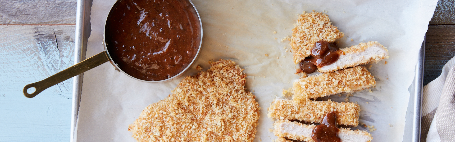 crispy baked pork cutlets