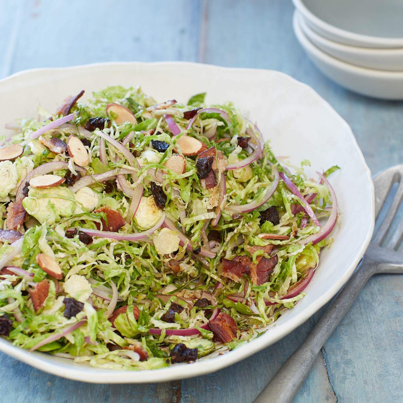 Prune and Brussels Sprouts Salad