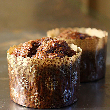 Dried cherries and chocolate are already a classic pairing, but mixing Diced Dried Plums and Dried Plum Puree into the batter helps the flavors come together even more by imparting a rounded sweetness.