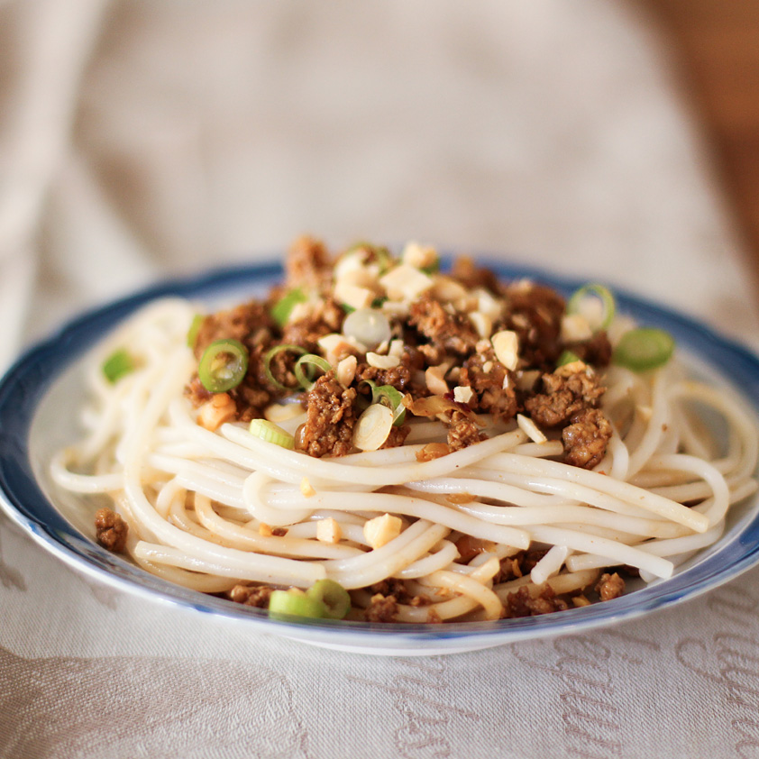 Five-Spice Noodles with Minced Pork