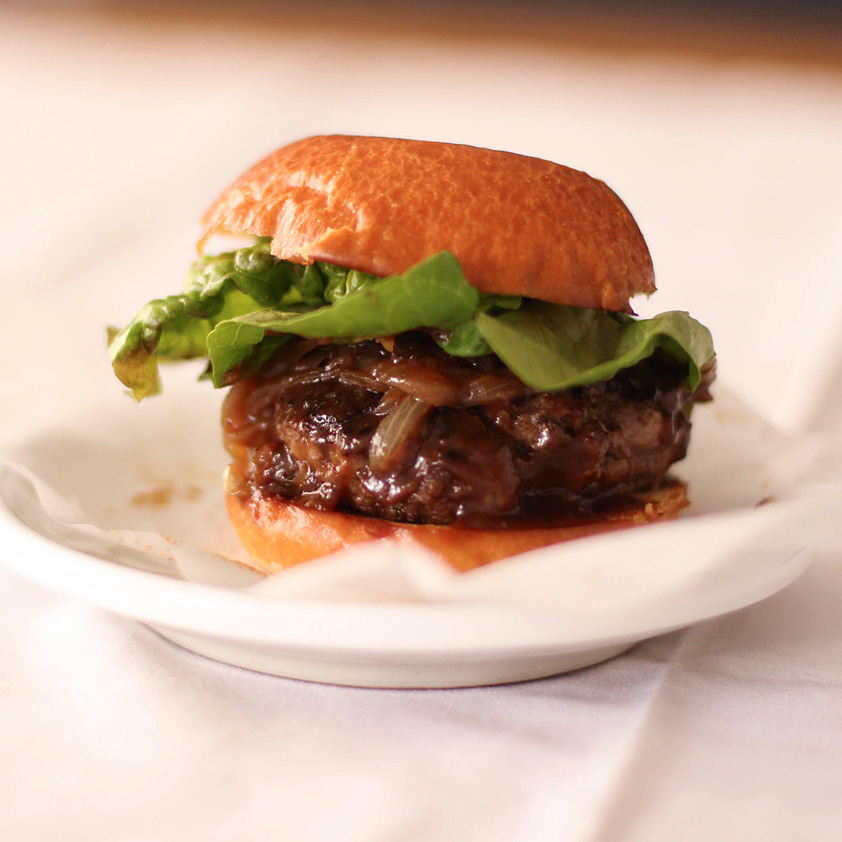 Lamb Sliders with Caramelized Onions