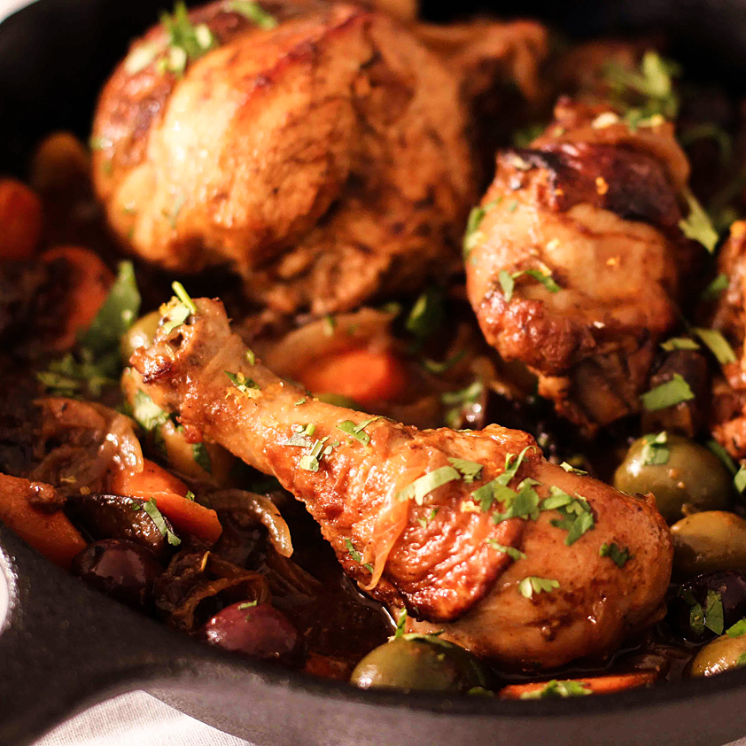 Moroccan Tagine with Chicken and Olives