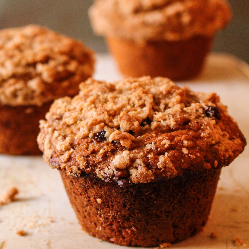 Pumpkin Spice Muffins with Streusel Topping