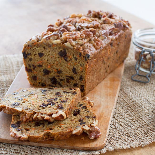 Spiced Prune Carrot Quickbread