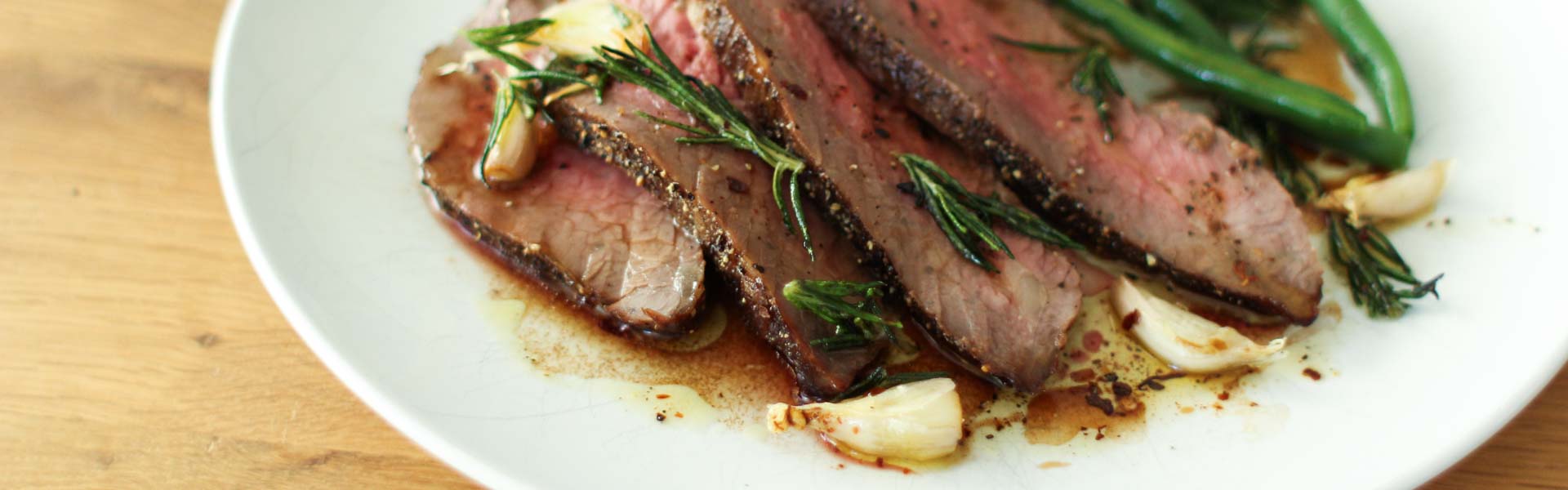 Marinating beef with Dried Plum Puree before roasting gives tri-tip a deep, caramelized exterior.