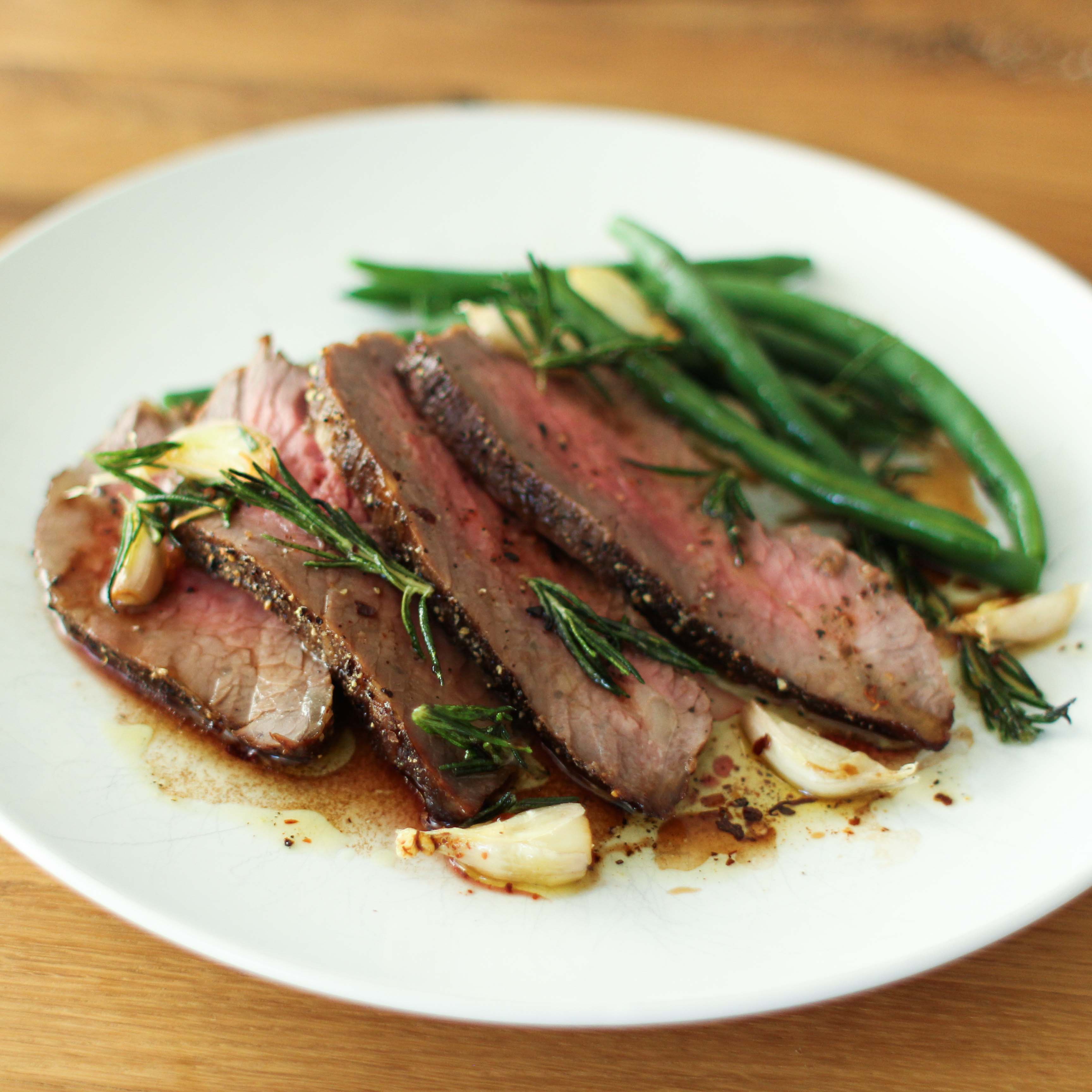 <p>Marinating tri-tip with prune puree and shallots gives roast beef a deep, caramelized crust and juicy interior.</p>
