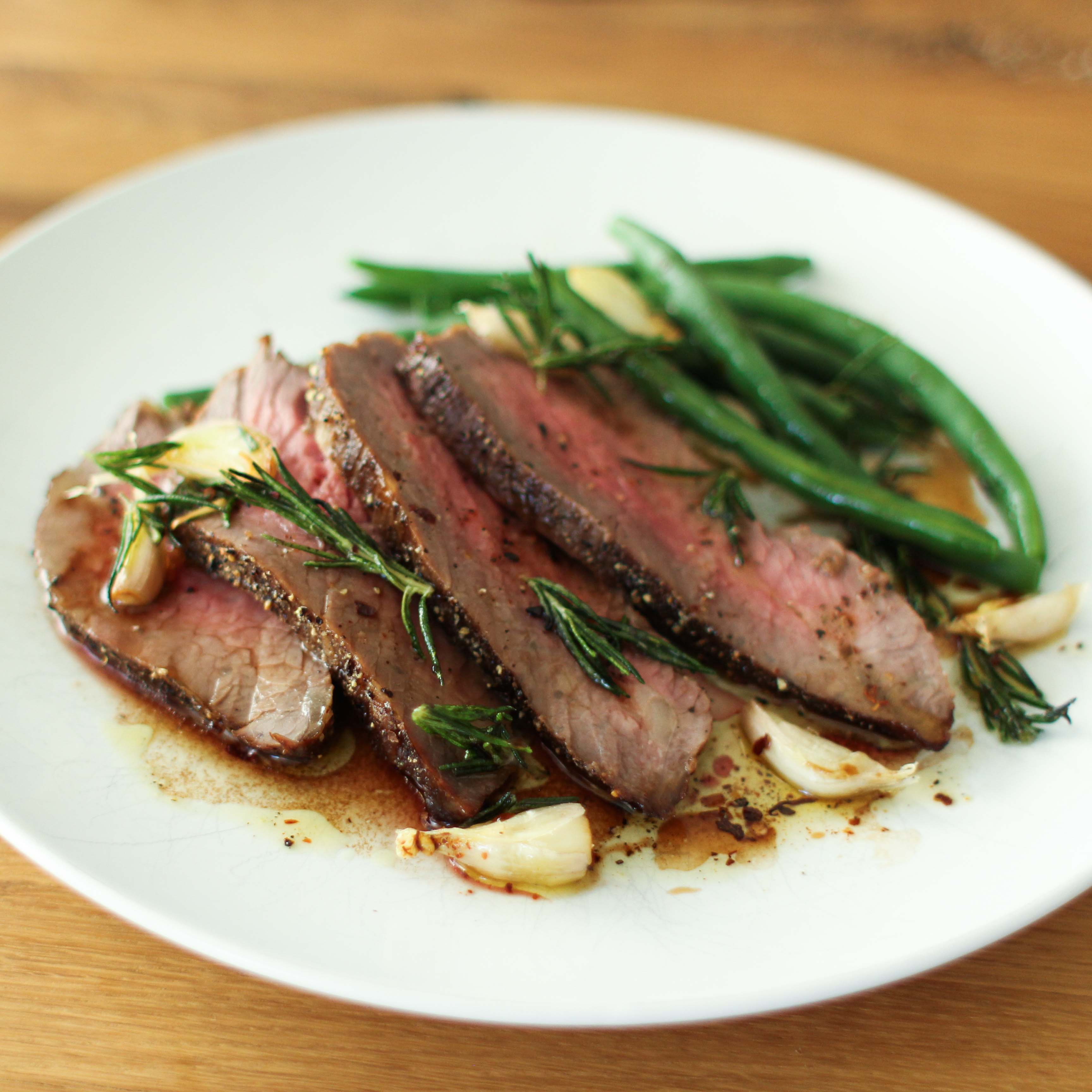 Roasted Tri-Tip with Shallot-Prune Marinade